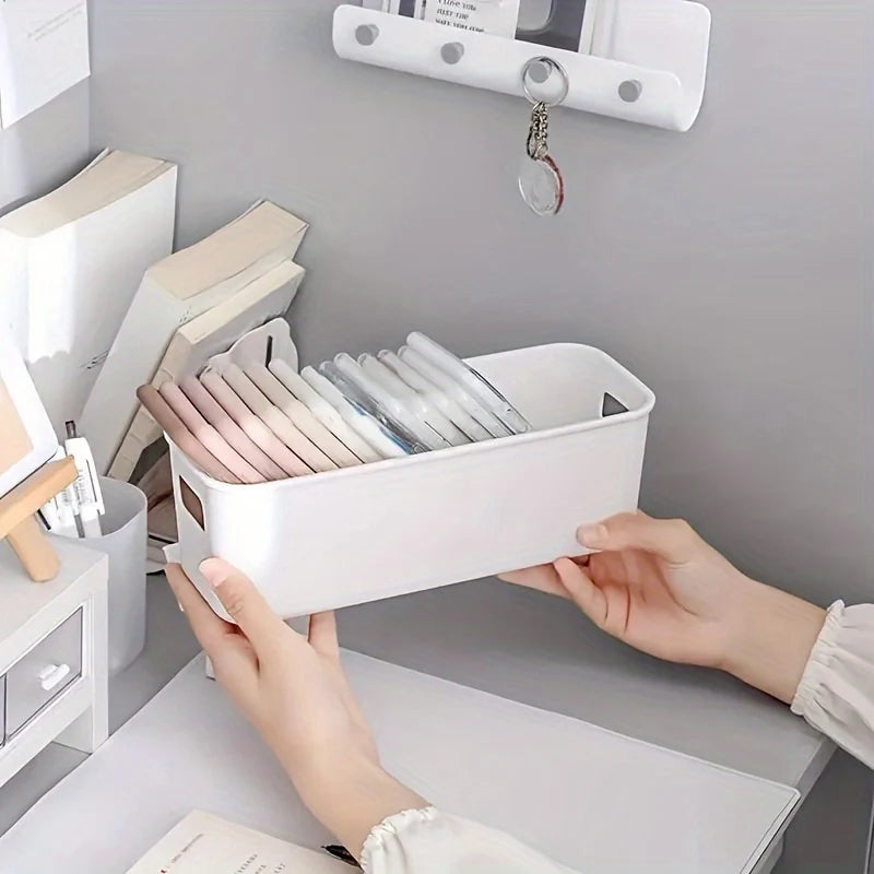 5-Pack Large Capacity Desktop Storage Boxes – Modern Organizer