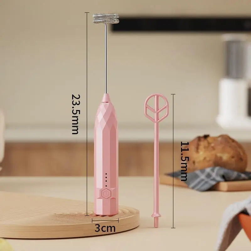 VIBE 2-in-1 Rechargeable Handheld Milk Frother & Mixer