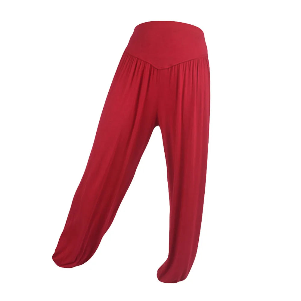 Women's Loose Harem Yoga Pants – High Waist Dance Trousers