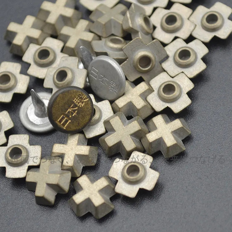 Cross Stud Rivets Nickel-Free Jeans Pocket Reinforcement Set
