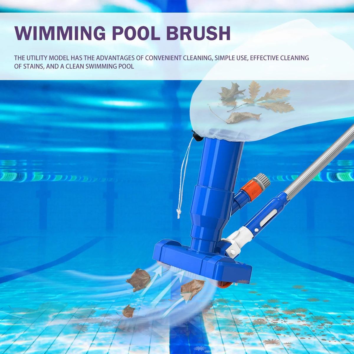 Handheld Pool Vacuum with Telescopic Pole | VIBE Portable