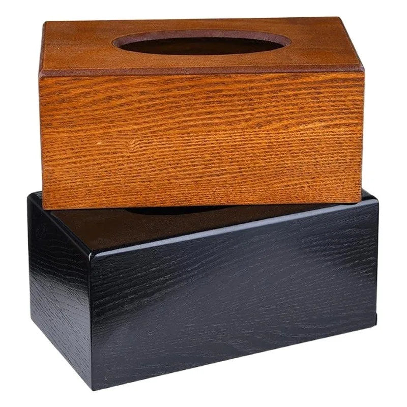 Solid Wood Multifunctional Tissue Box & Napkin Holder