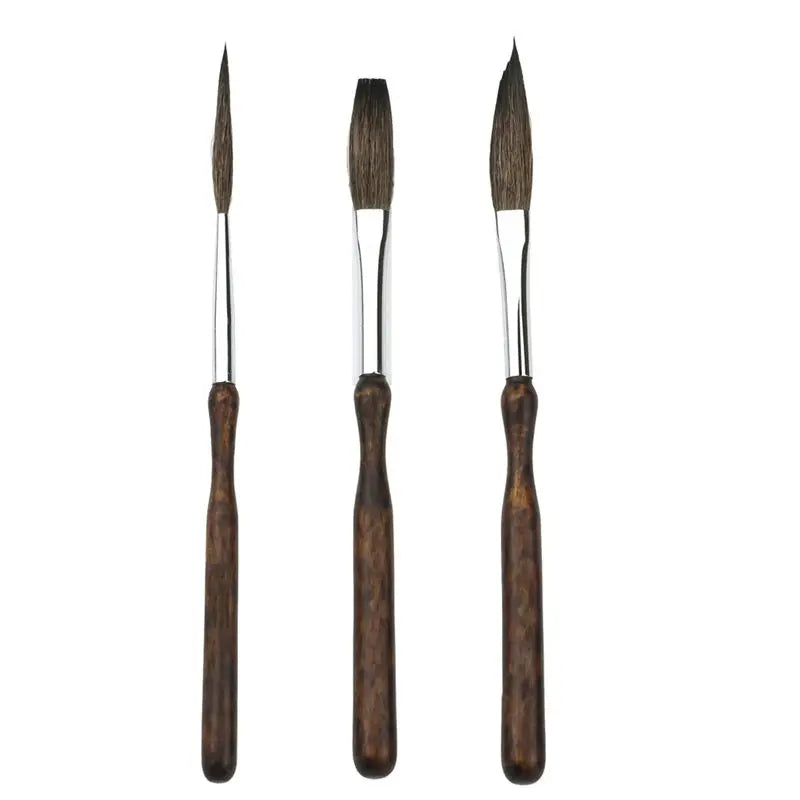 3-Pc Pinstriping Brush Kit – Long Liner, Script & Rigger