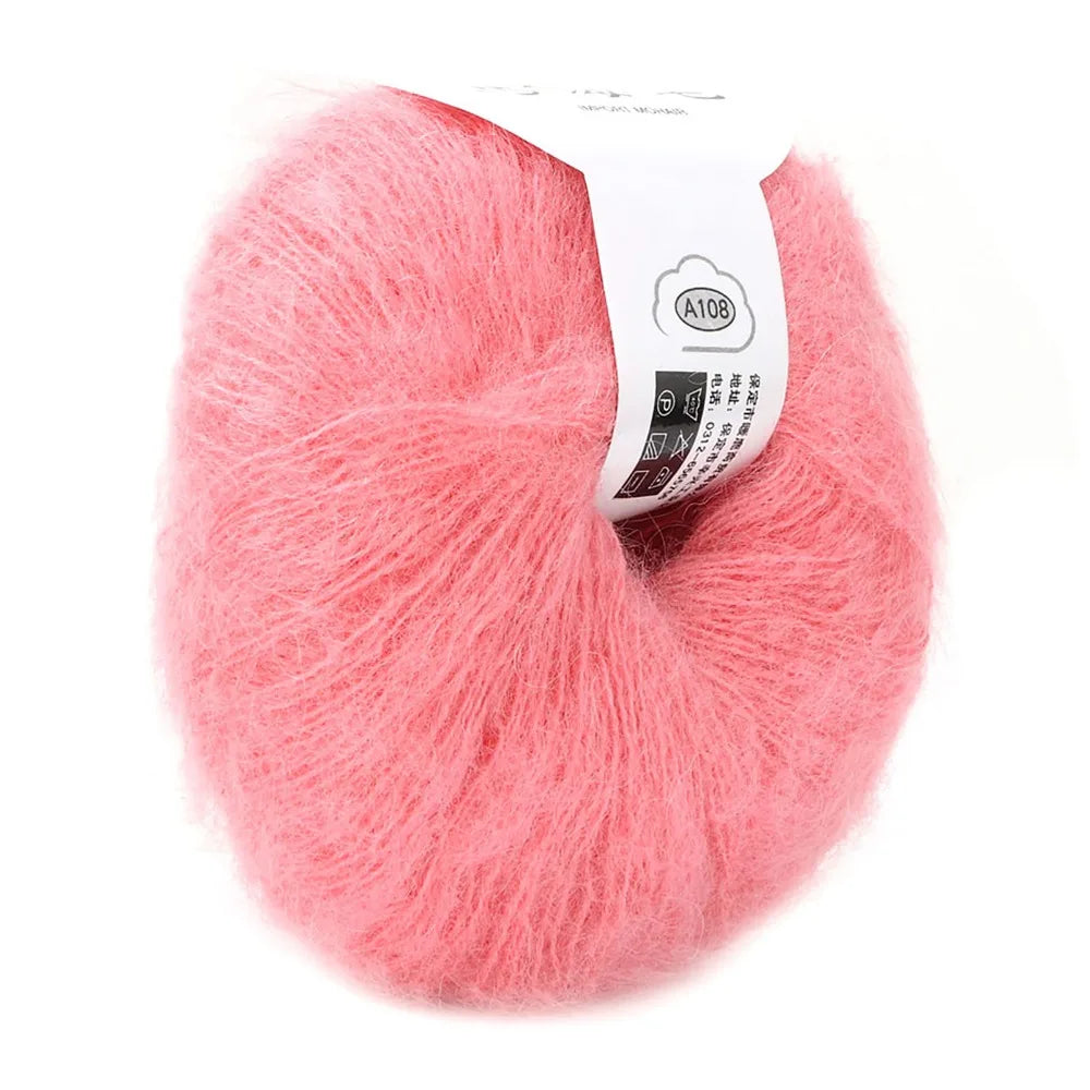 Soft Mohair Wool Yarn Nude Pink – Knitting & Crochet