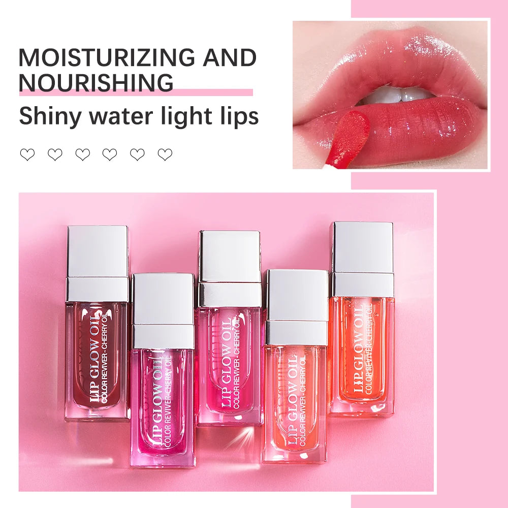 ibcccndc Lip Glow Oil – Moisturizing Cherry Seed Plumping Gloss