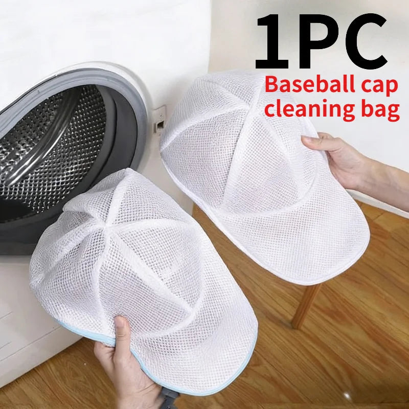 Baseball Cap Washing Cage with Mesh Bag – Hat Shape Protector