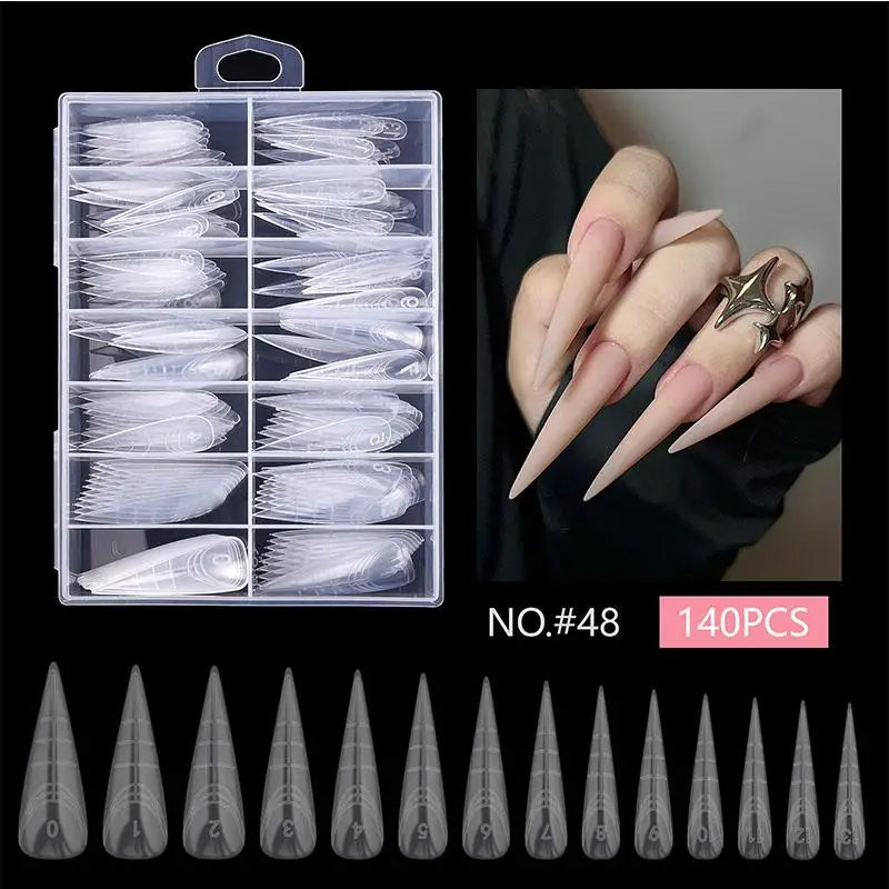 Dual System Nail Extension Forms – 70/140/150 Pcs False Tips