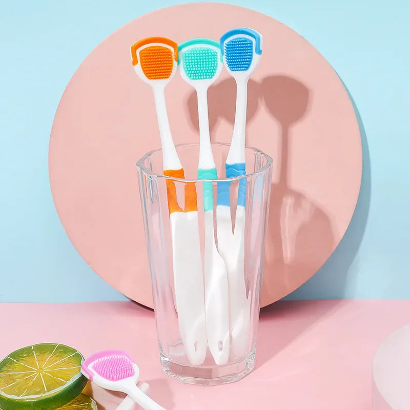 Double-Sided Tongue Cleaning Brush – Plaque & Fresh Breath