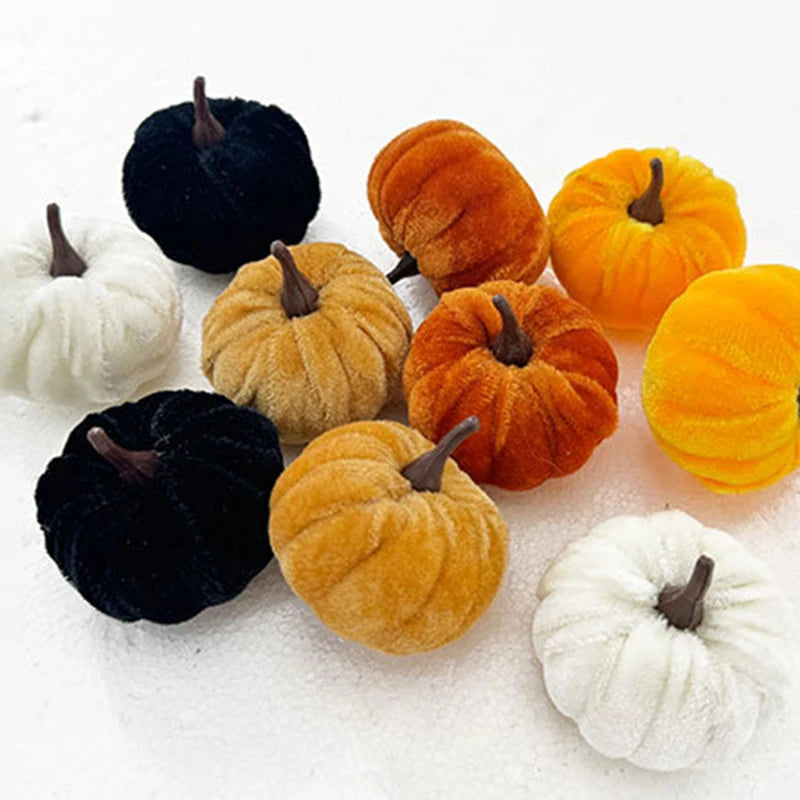 5-Pack Halloween Foam Pumpkin Decorations – 5cm Desktop Ornaments