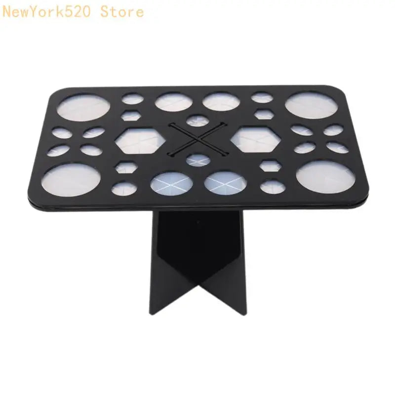Acrylic Makeup Brush Holder Stand & Cosmetic Drying Rack