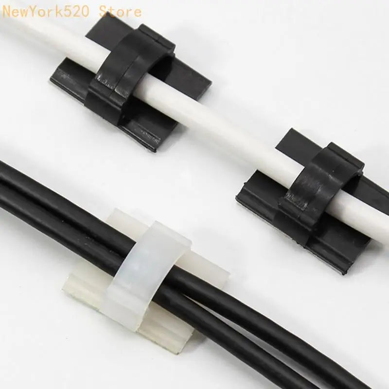 10-Pack Adhesive Cable Clamps – No-Drill Wire Clips