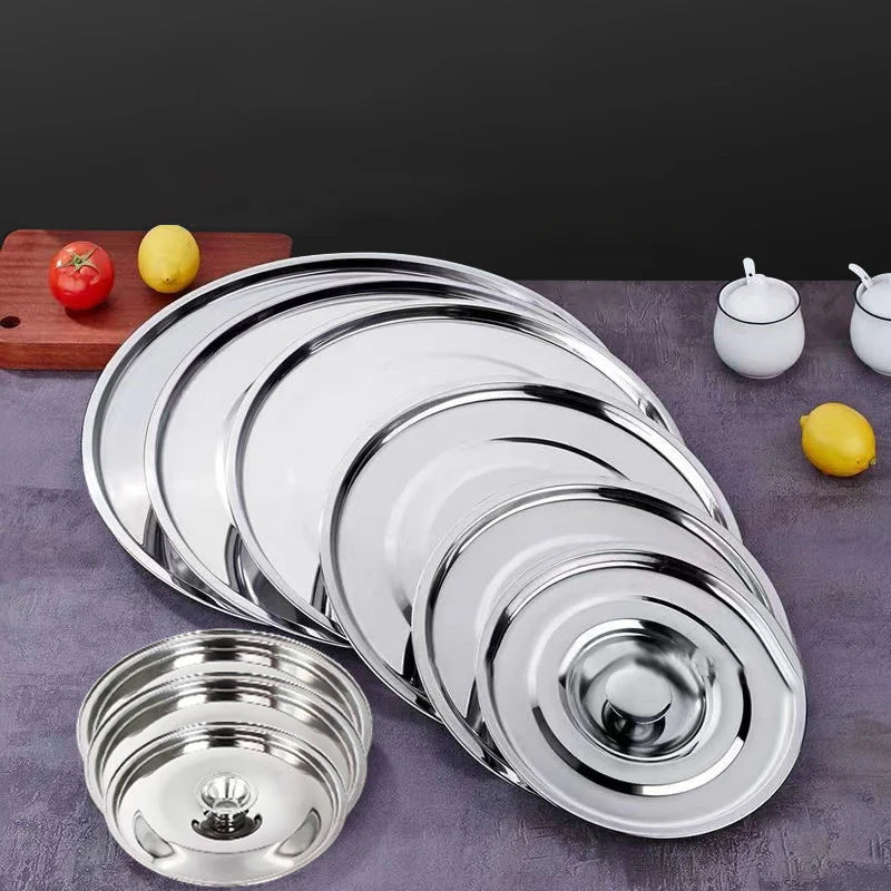 Stainless Steel Round Pot Lid Universal Saucepan Cover 10–24cm