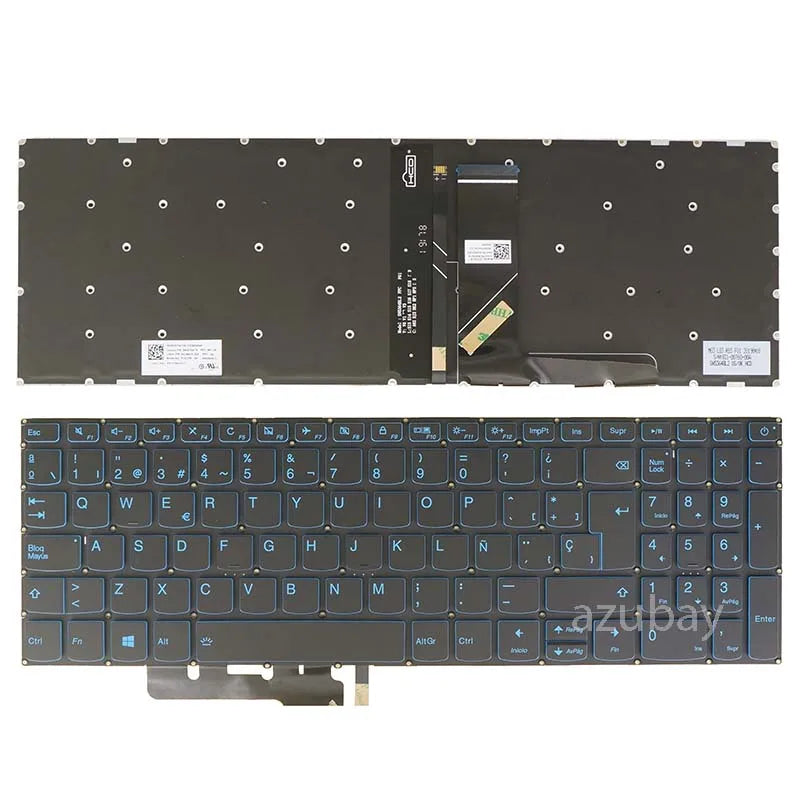AZUBAY Blue Backlit Keyboard for Lenovo IdeaPad L340 Series