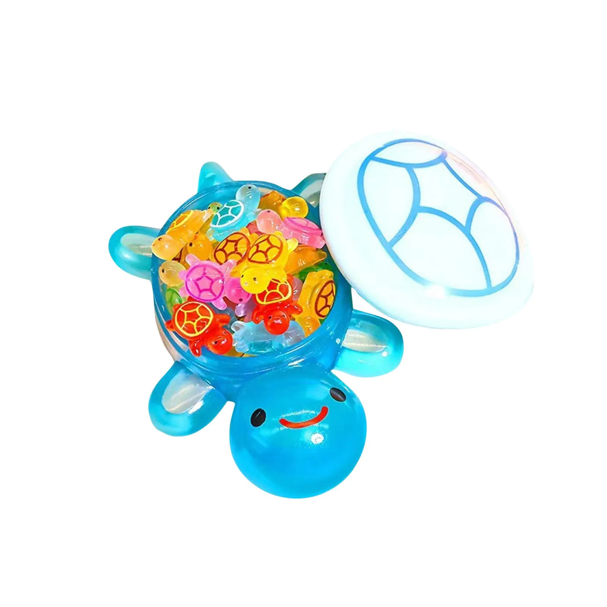 Glow-in-the-Dark Turtle Figurines – 1 Large + 60 Mini Resin Set