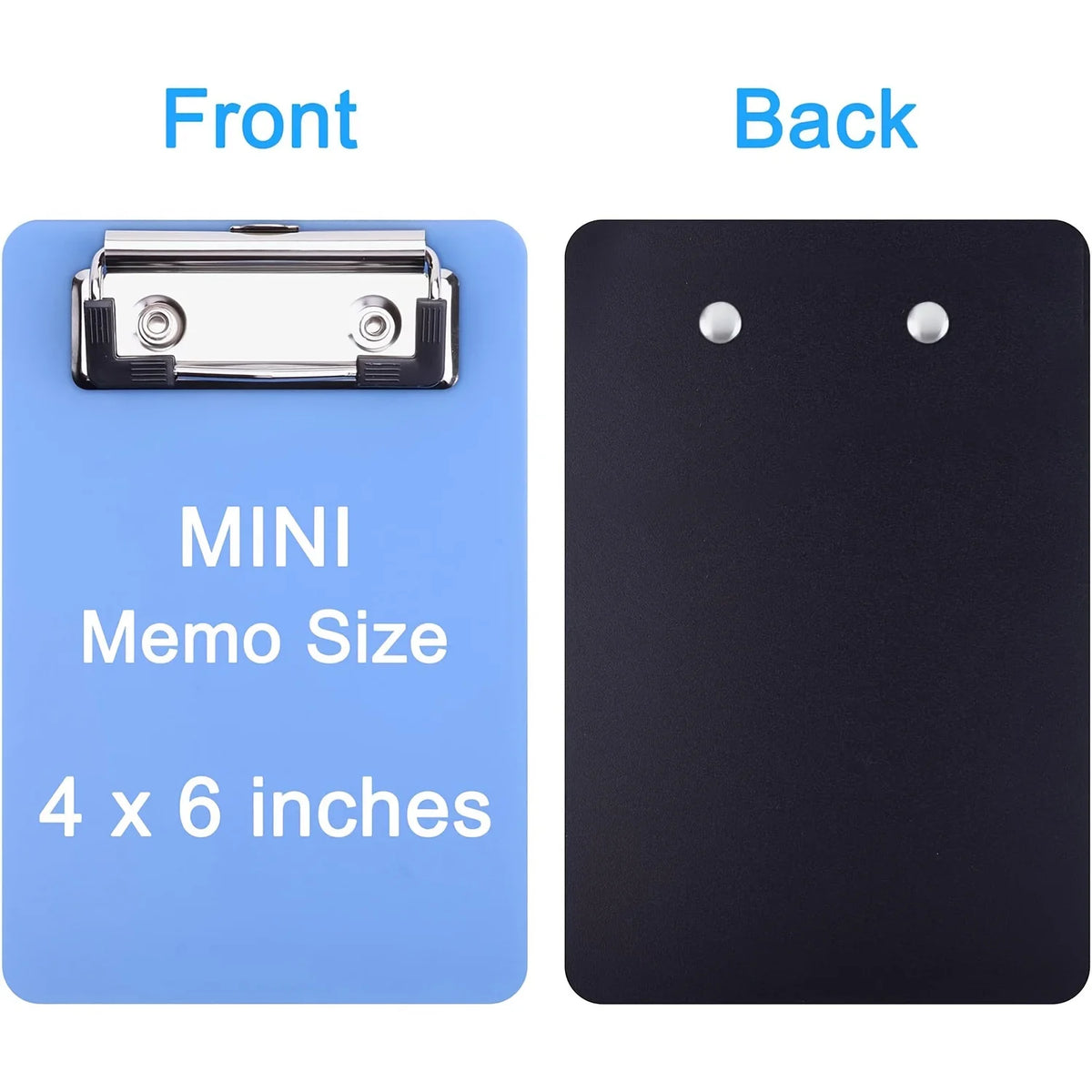 VIBE 4x6 Pocket Clipboard – Compact PP Paper Holder 1-Pack