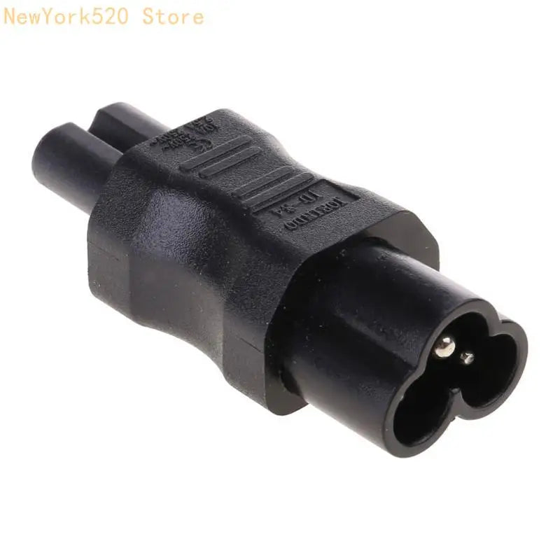 IEC 320 C7 Female to Cloverleaf Male AC Power Adapter