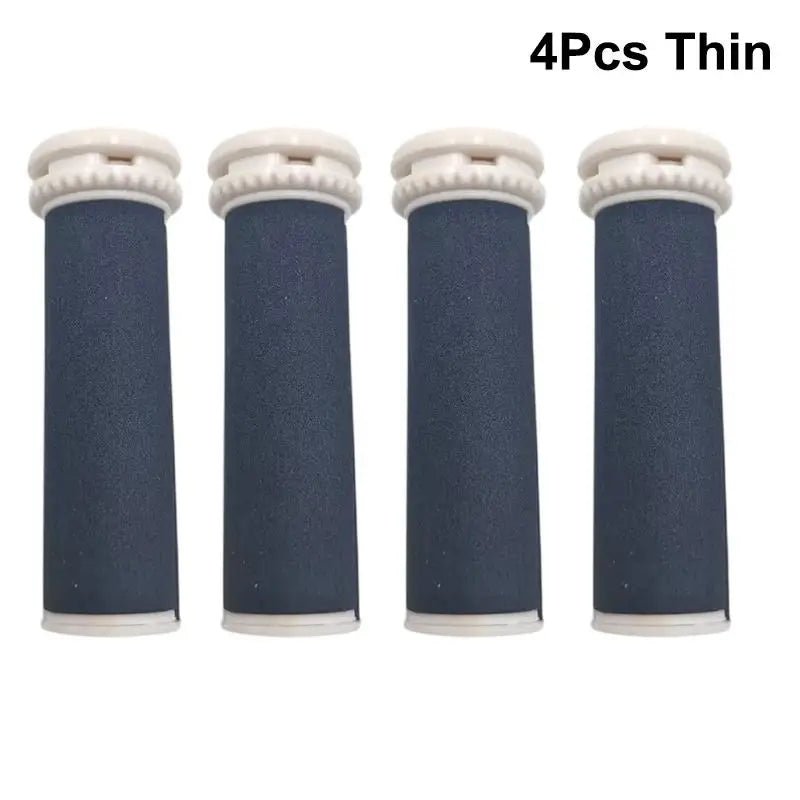 4-Pack Electric Foot File Replacement Rollers – Dual Grit