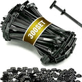 VIBE 20-300pc Nylon Automotive Cable Clips Zip Tie Buckle Set