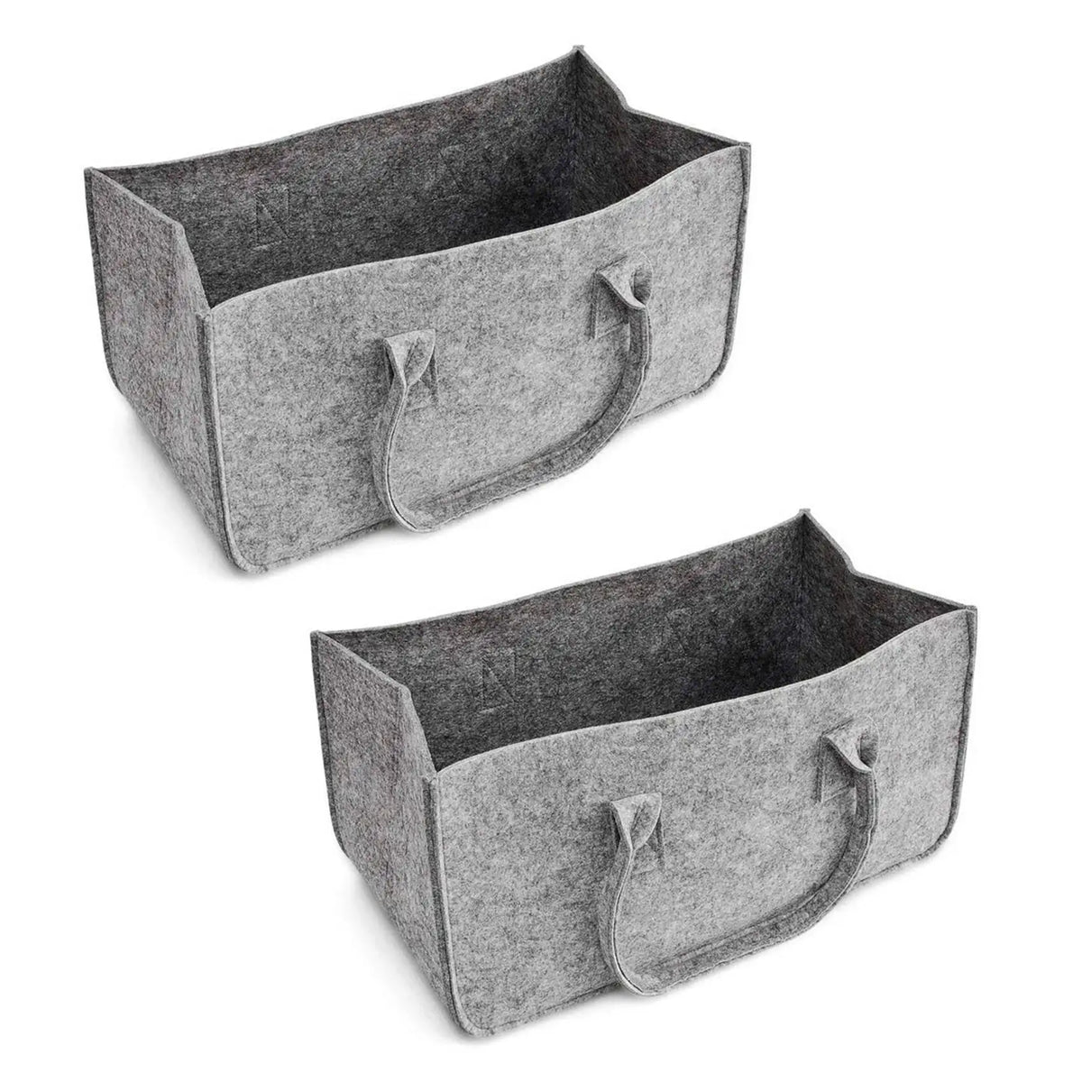 VIBE Gray Felt Tote Bag – Large Capacity Shopping & Storage