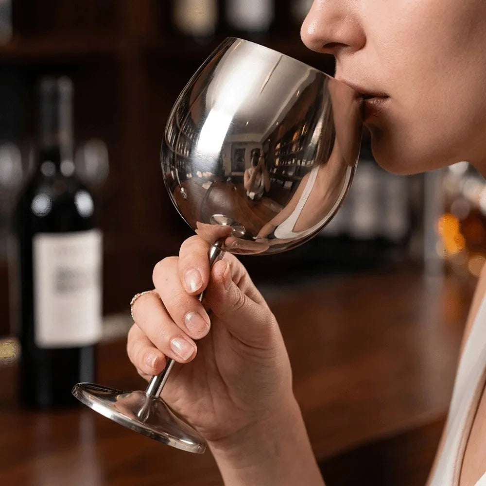 VIBE 700ml Stainless Steel Wine Glass – Double Wall Insulated
