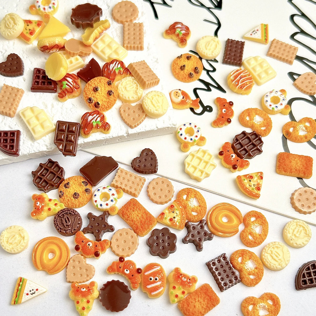 3D Dessert Nail Charms – 20PCS Resin Food Nail Art Decorations
