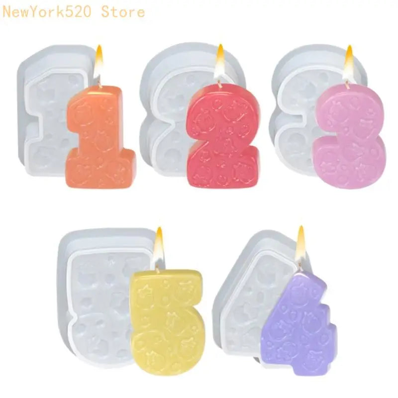Strawberry Number Silicone Mold for Resin, Soap & Baking
