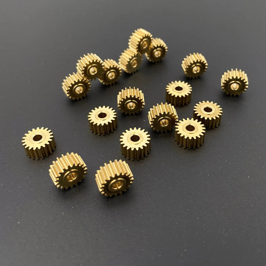 0.25M Mini Copper Bevel Gears 9–20 Teeth DIY Model Gear Set
