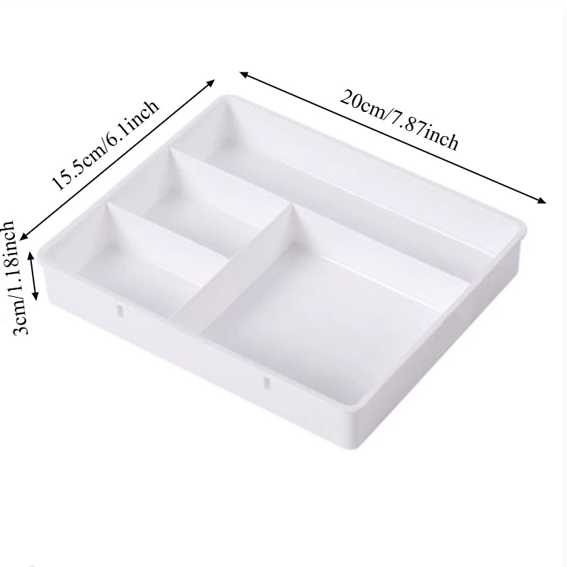 Desktop Drawer Organizer – Divided Compartments Plastic Box