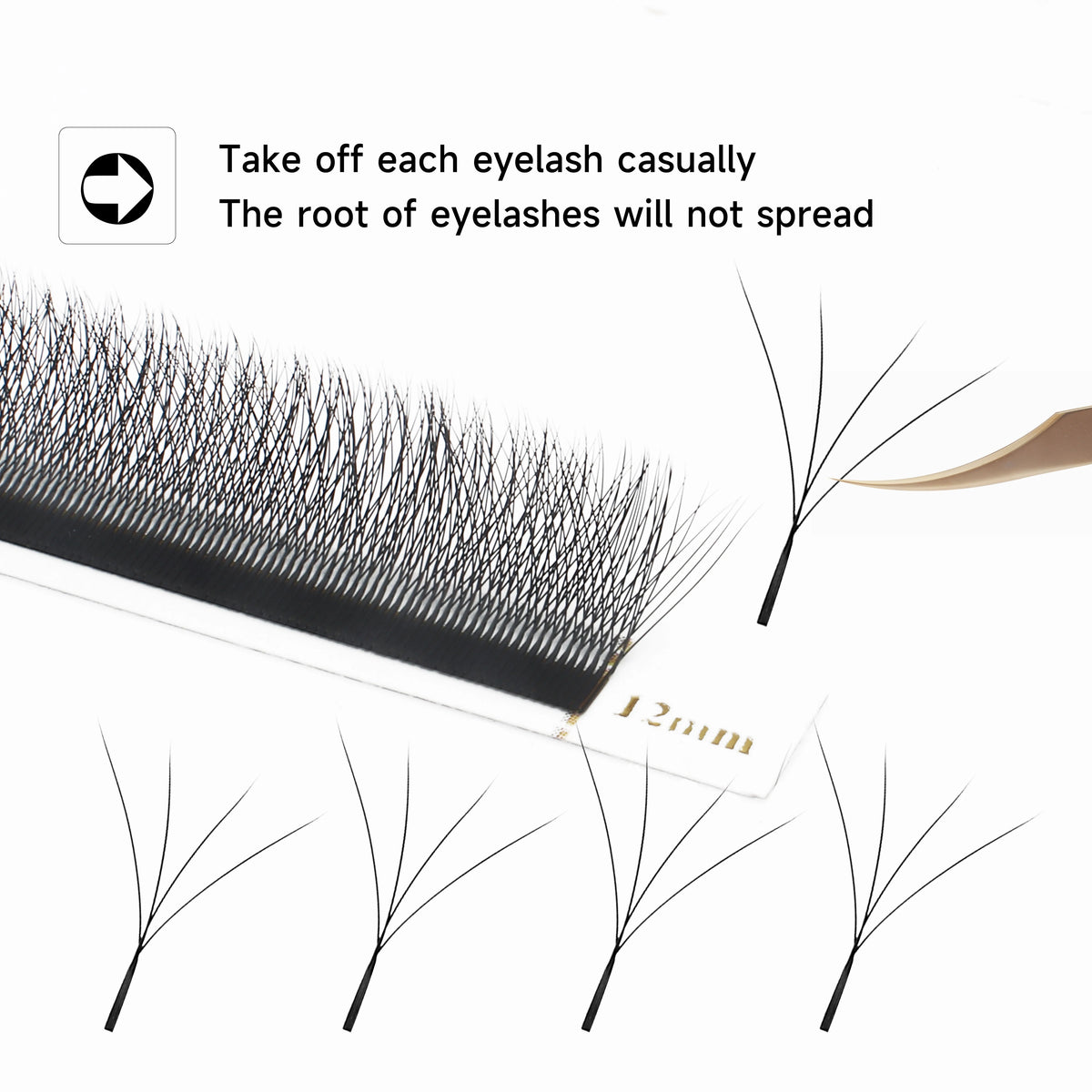 XIUSUZAKI Premade Fan Lash Extensions 2D–8D W Bloom YY