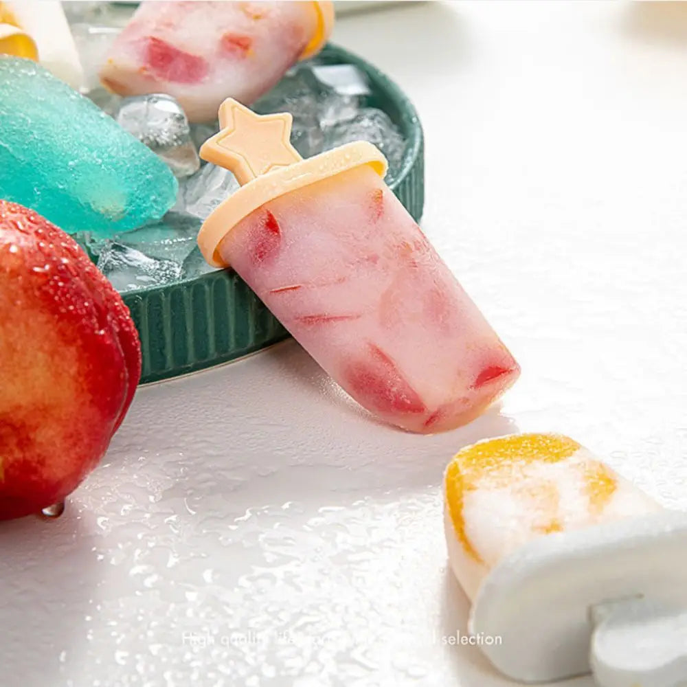 Reusable Popsicle Mold with Sticks & Drip Tray – Food Grade
