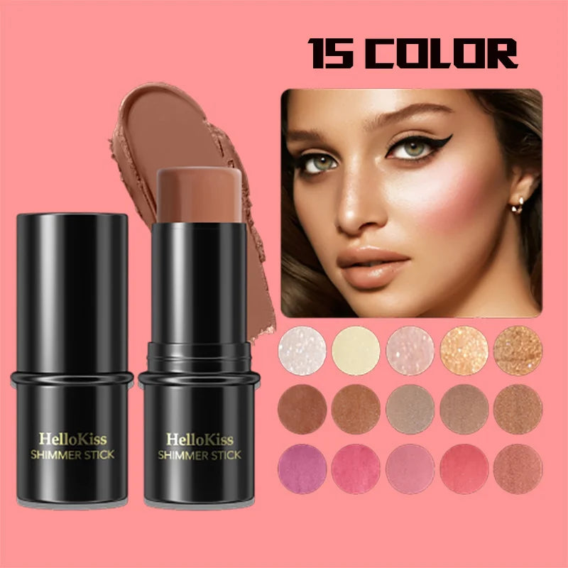 OREADEX 15-Color Shimmer Bronzer Highlighter Contour Stick