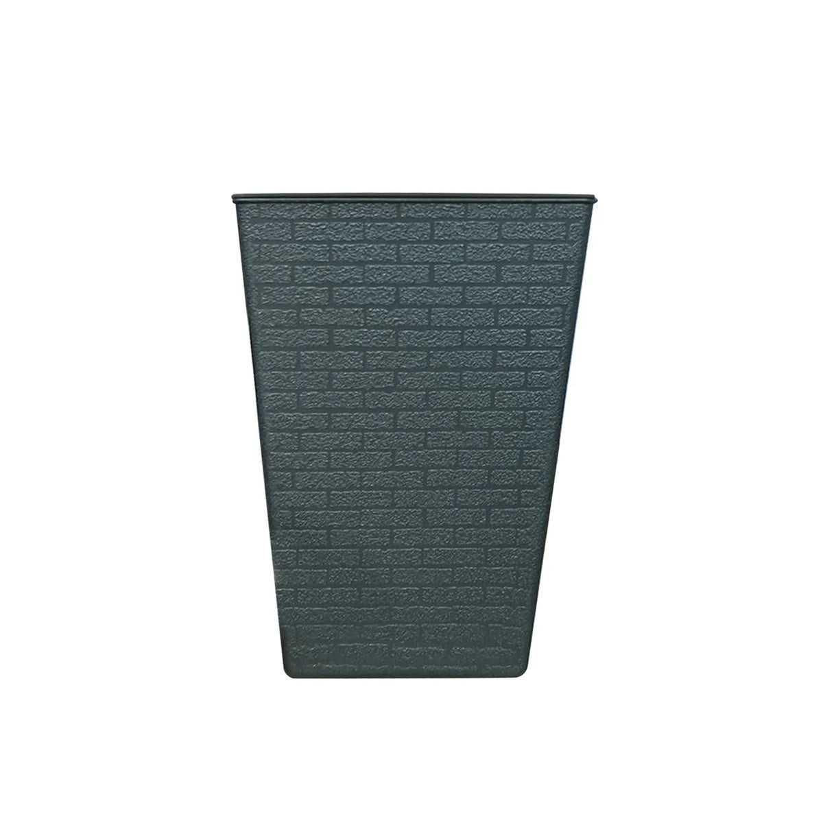 Large Square Brick Pattern Plastic Planter – Tall Flower Pot