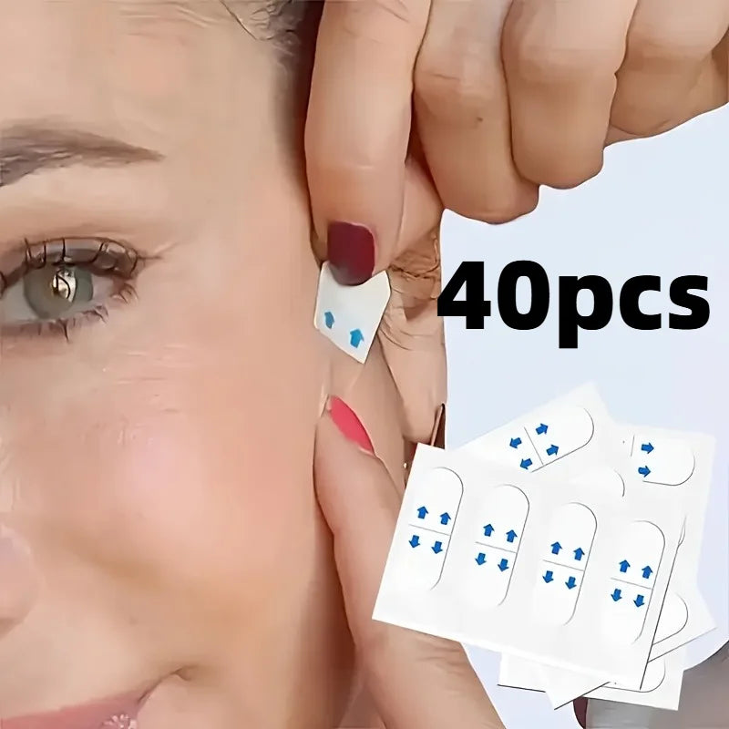 40Pcs Invisible Face Lifting Tape – Waterproof Chin & Neck Lift