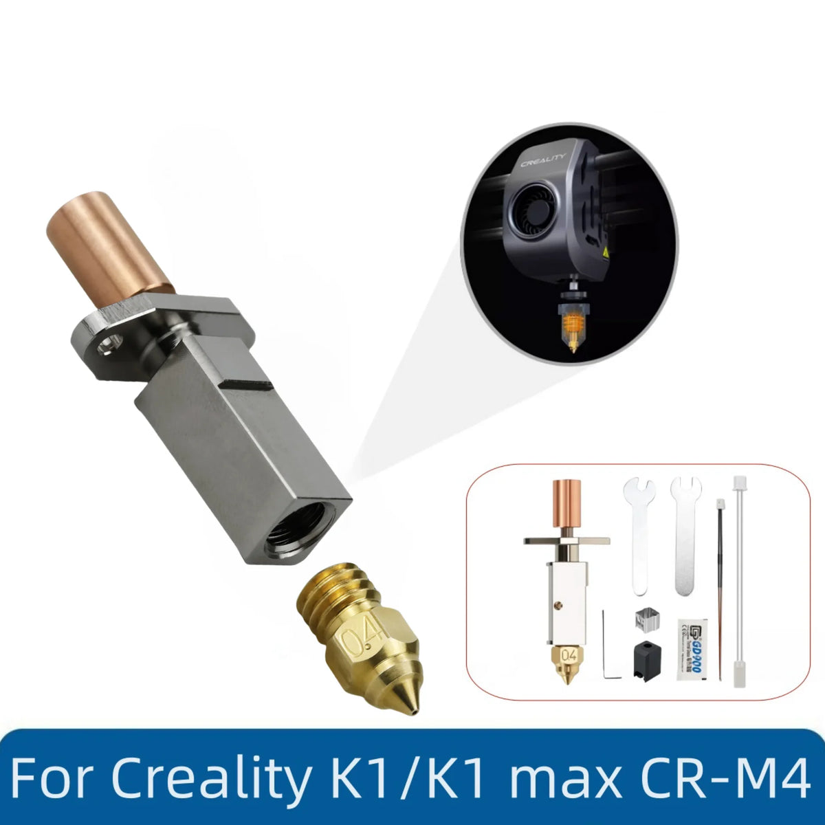 BEGRINT K1 Hotend Kit for Creality K1, K1 Max, Ender-3 V3 KE
