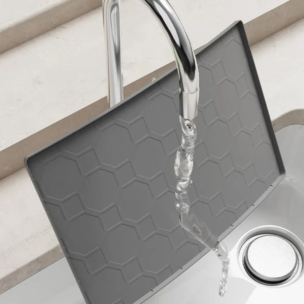 Silicone Under Sink Mat 34"×22" Waterproof Cabinet Liner