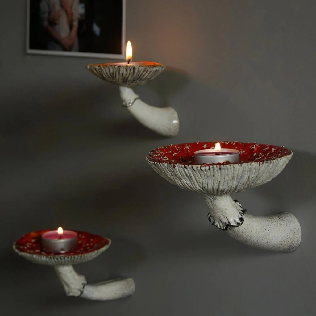 Resin Mushroom Floating Wall Shelf – Creative Home Decor