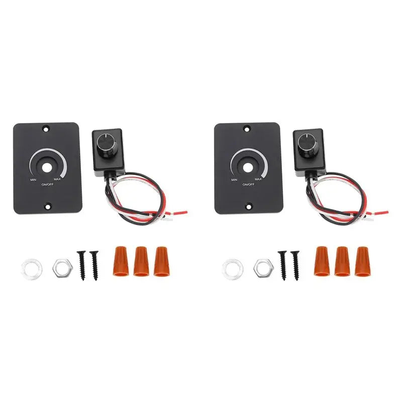 12V PWM LED Light Dimmer Switch Rotary Knob 2-Pack | RV