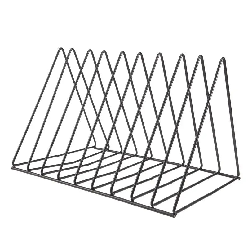 Vinyl Record CD Magazine Storage Rack – Metal Display Stand