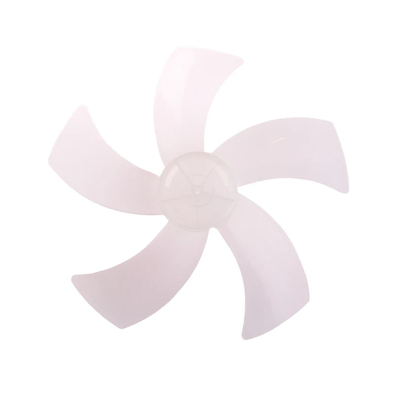 16-Inch 5-Leaf Replacement Fan Blade with Nut Cover – PP Plastic