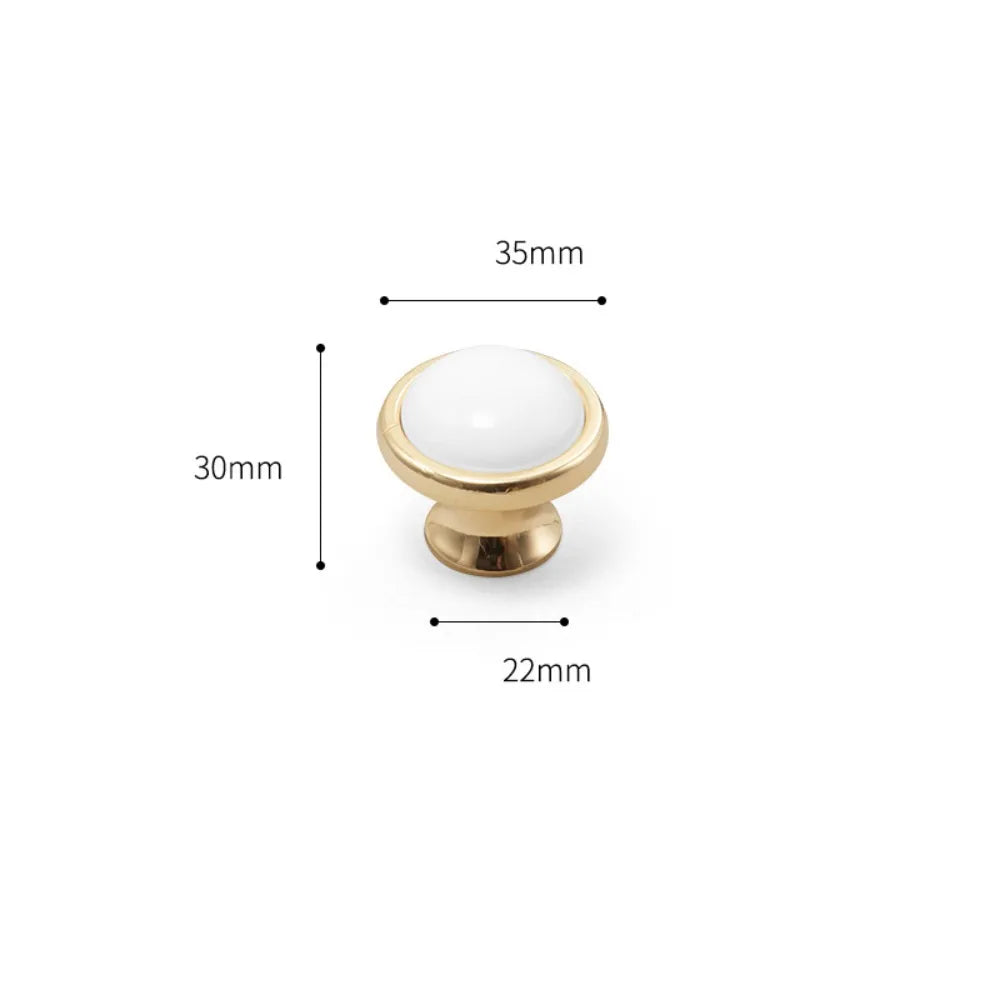 Modern Ceramic Cabinet Handles – Gold & Silver Drawer Pulls