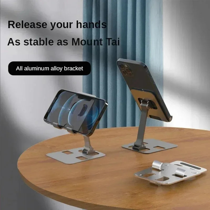 Foldable Metal Phone & Tablet Desk Stand – Universal Holder