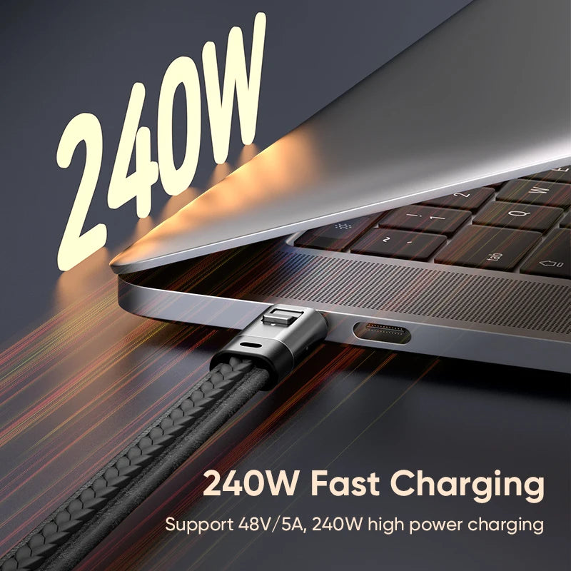240W USB-C Fast Charging Keychain Cable 48V 5A – VIBE