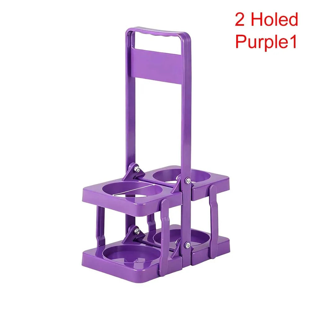 Foldable Beer Bottle Carrier 6-Slot Reusable Plastic Drink Holder