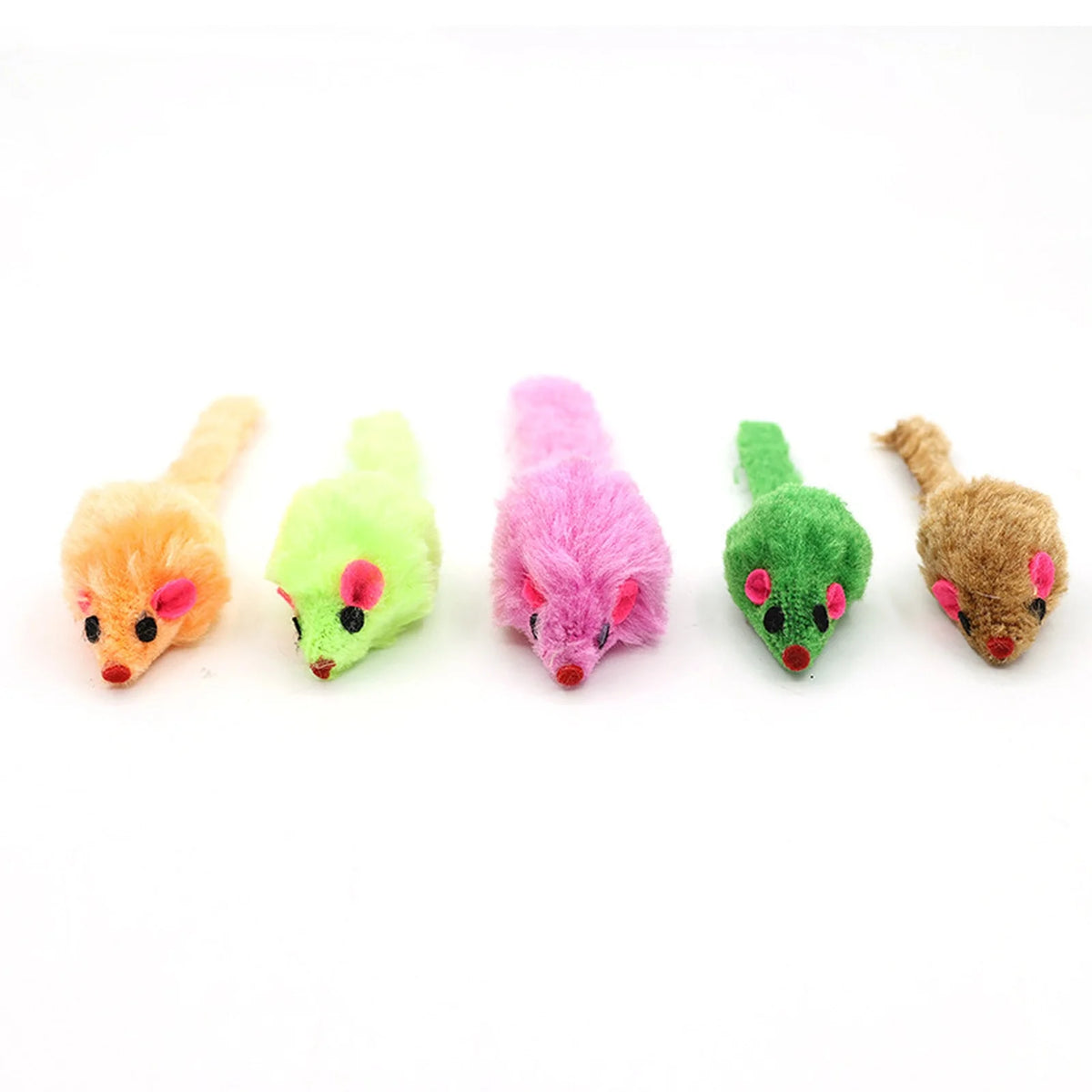 Interactive Plush Mouse Rattle Toy for Indoor Cats & Kittens