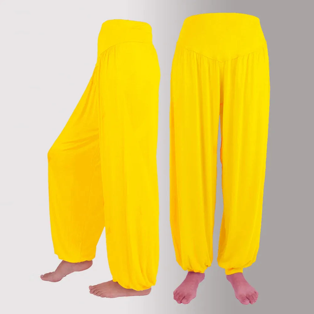 Women's Loose Harem Yoga Pants – High Waist Dance Trousers