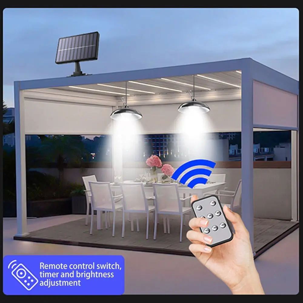 Solar Pendant Light LED Remote Control – Single/Double Head