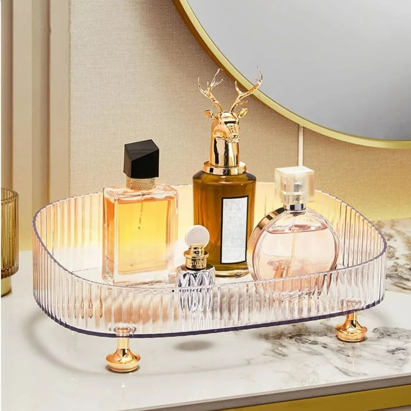 Multi-Compartment Acrylic Desktop Organizer – Makeup & Jewelry