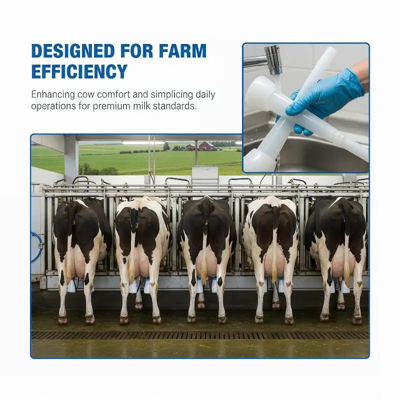 Silicone Long Liner for Cow Milking Machine – White