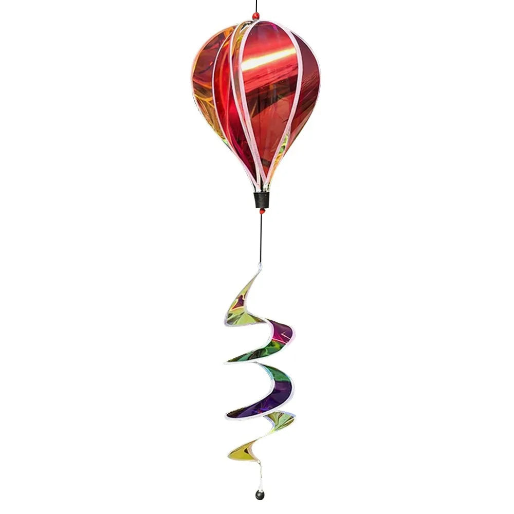 Hot Air Balloon Wind Spinner – Colorful Luminous Garden Windmill