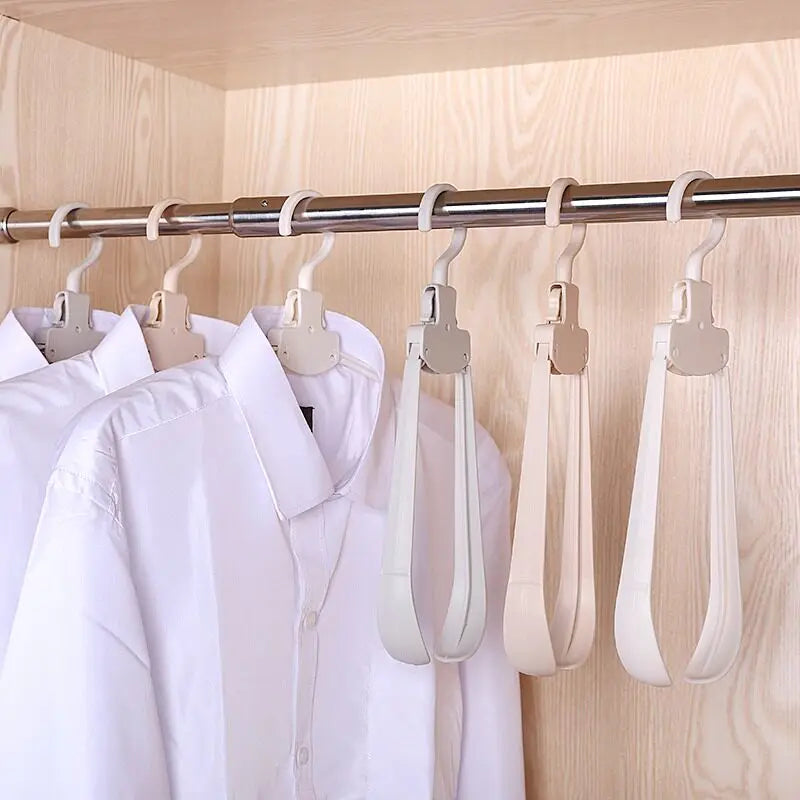 Foldable Wide Shoulder Non-Slip Clothes Hanger | Travel & Home